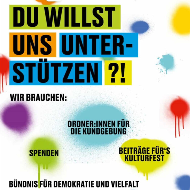 Rottweil bleibt bunt! Du willst uns unterstützen?